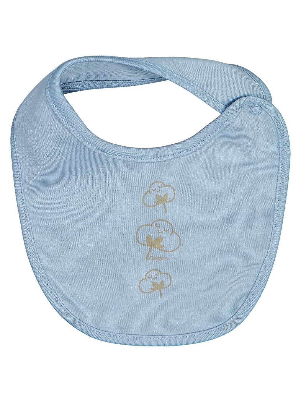 Baby Organik Pamuklu 2 Li Mama Önlüğü - Mavi Standart-2