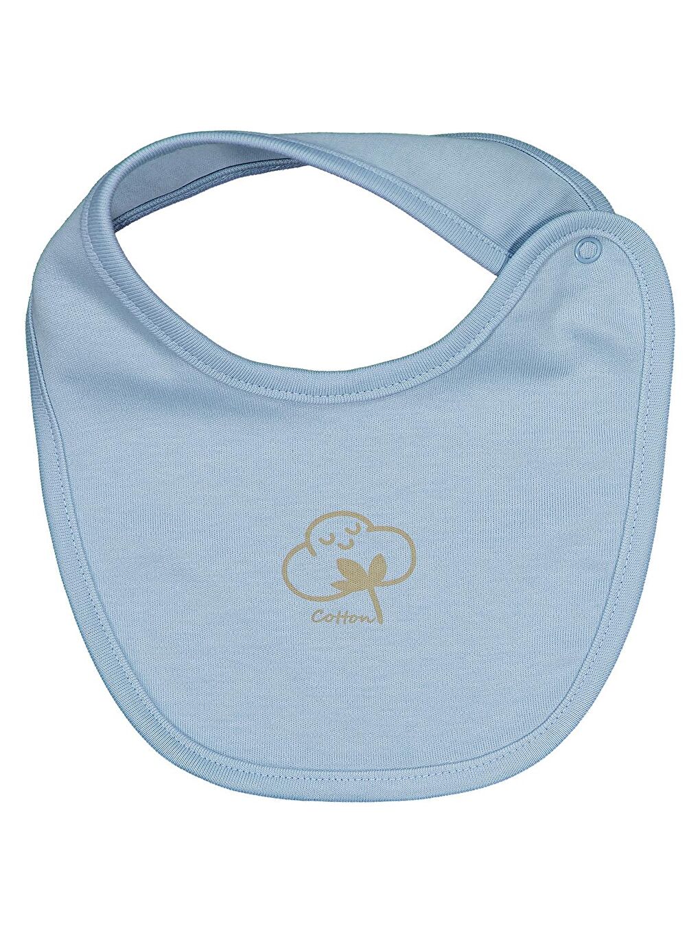 Baby Organik Pamuklu 2 Li Mama Önlüğü - Mavi Standart-3