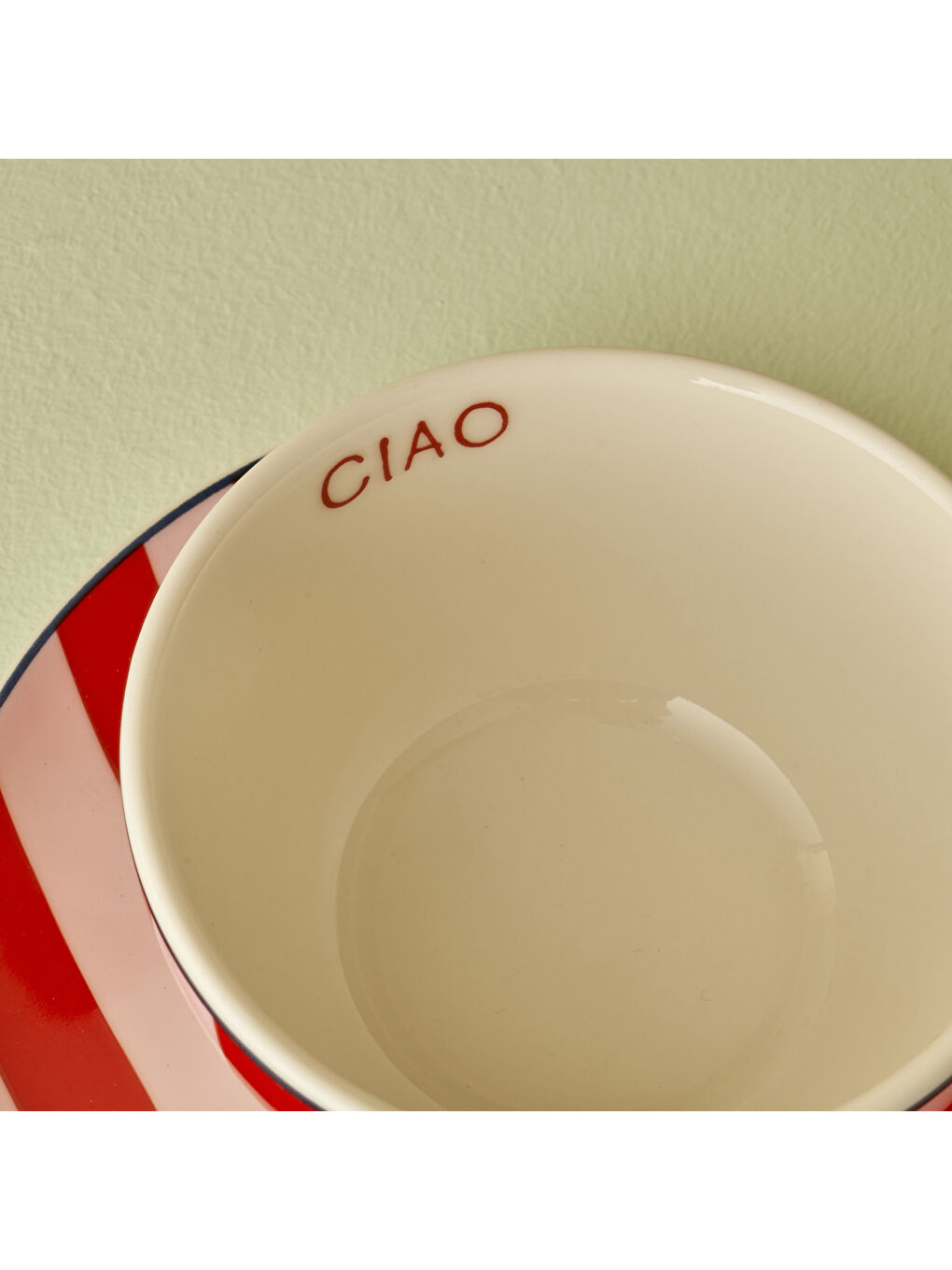 Line 2'li Çay Fincanı Seti Kırmızı-Mavi (270 cc)-1