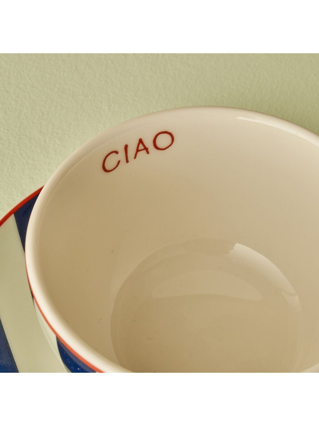 Line 2'li Çay Fincanı Seti Kırmızı-Mavi (270 cc)-2