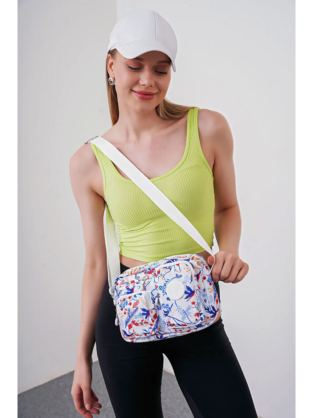 Karışık Çok Gözlü Çapraz Askılı Kadın Çanta BHPC6005-2