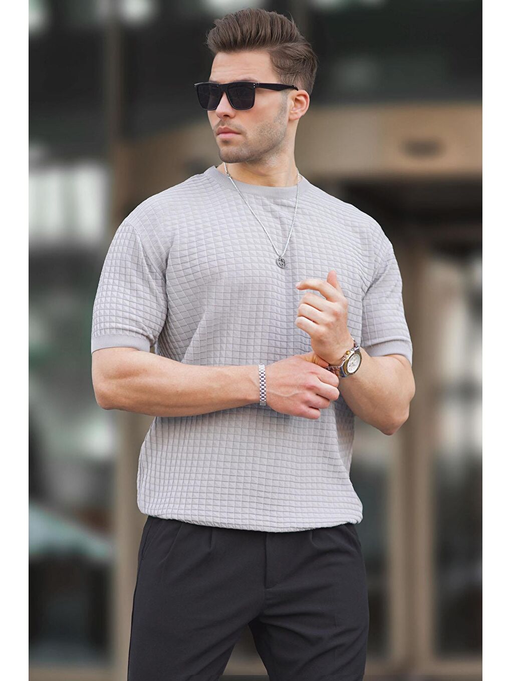 Erkek Gri Tişört 5685