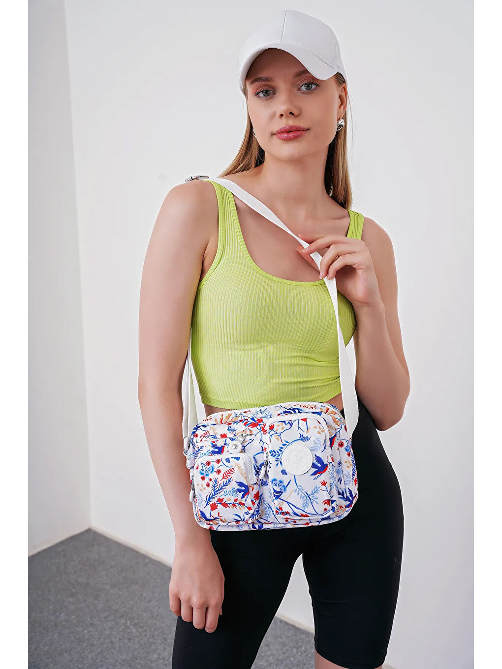 Karışık Çok Gözlü Çapraz Askılı Kadın Çanta BHPC6005-3