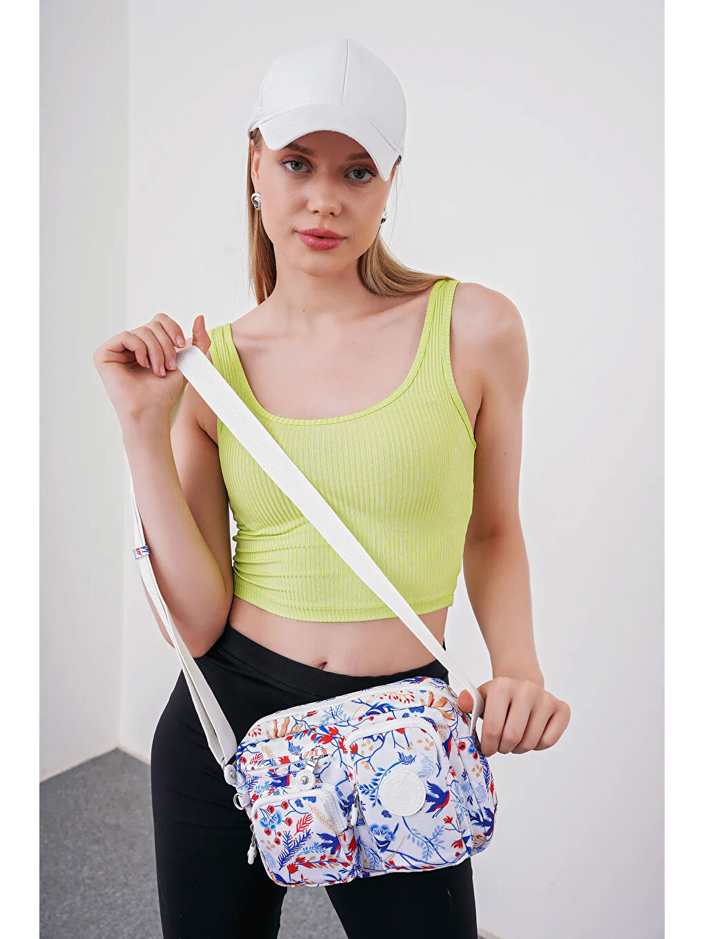 Karışık Çok Gözlü Çapraz Askılı Kadın Çanta BHPC6005-4