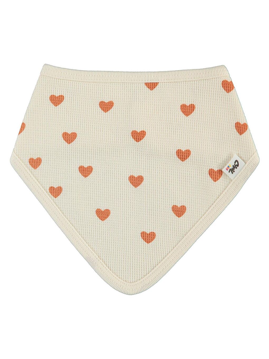 Baby Kalp Zürafa Mama Önlüğü - Fil Dişi Standart