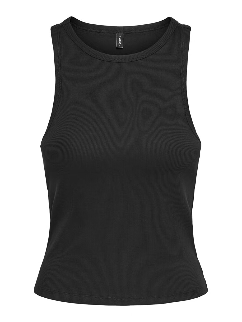 Siyah Onlval Pamuklu Slim Fit Sıfır Yaka Fitilli Atlet 15381855-1