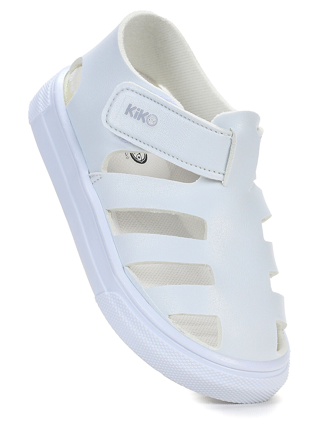 Beyaz Limba Cırtlı Erkek Bebek Sandalet