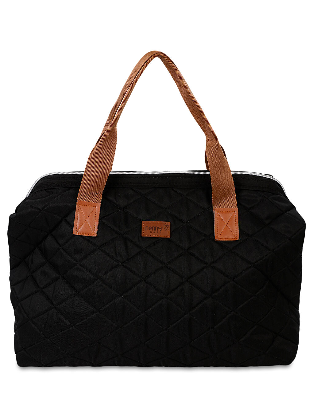 Kapitoneli Mommy Bag Anne Bebek Bakım Çantası Siyah