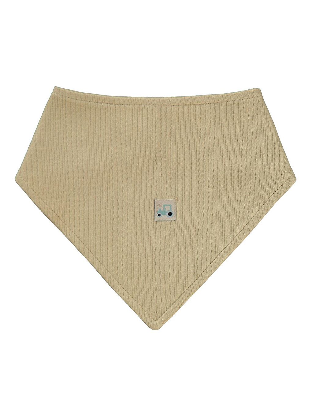 Baby Araba Aplikeli Mama Önlüğü - Kahverengi Standart-2