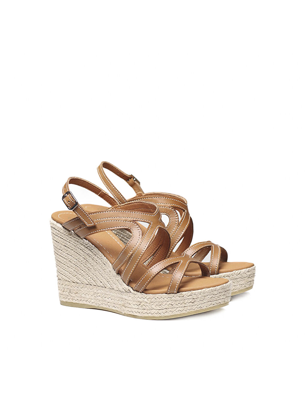 Kahverengi Kadın Sandalet Olimpia Camel-1