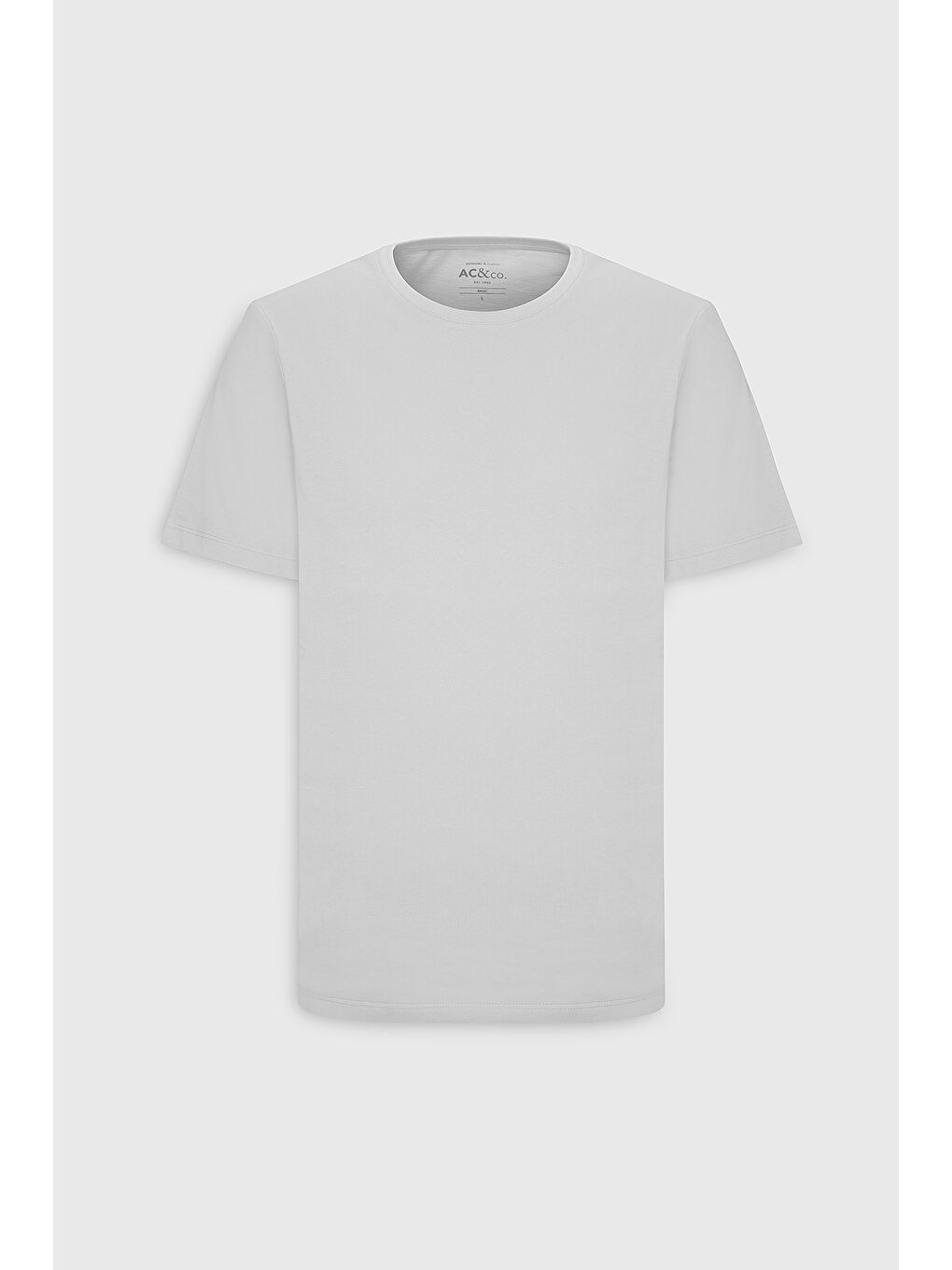 Erkek Beyaz Slim Fit Dar Kesim %100 Pamuk Bisiklet Yaka Kısa Kollu Tişört-8