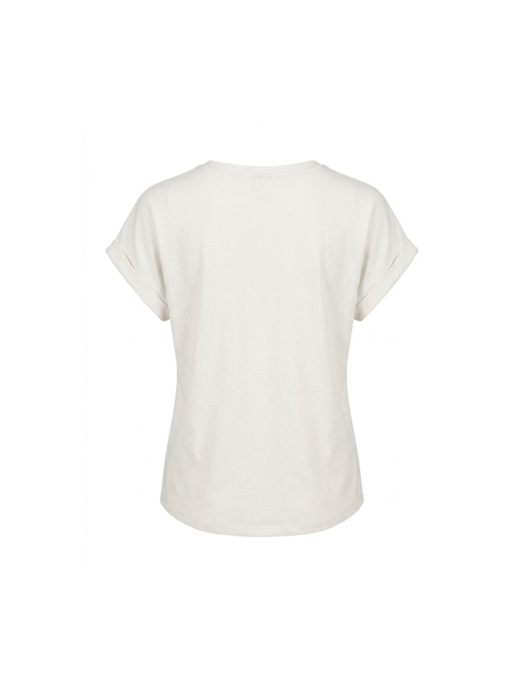 Bej WB 11FUN 11MD1143 Ekru Kadın Kısa Kol T-Shirt-1