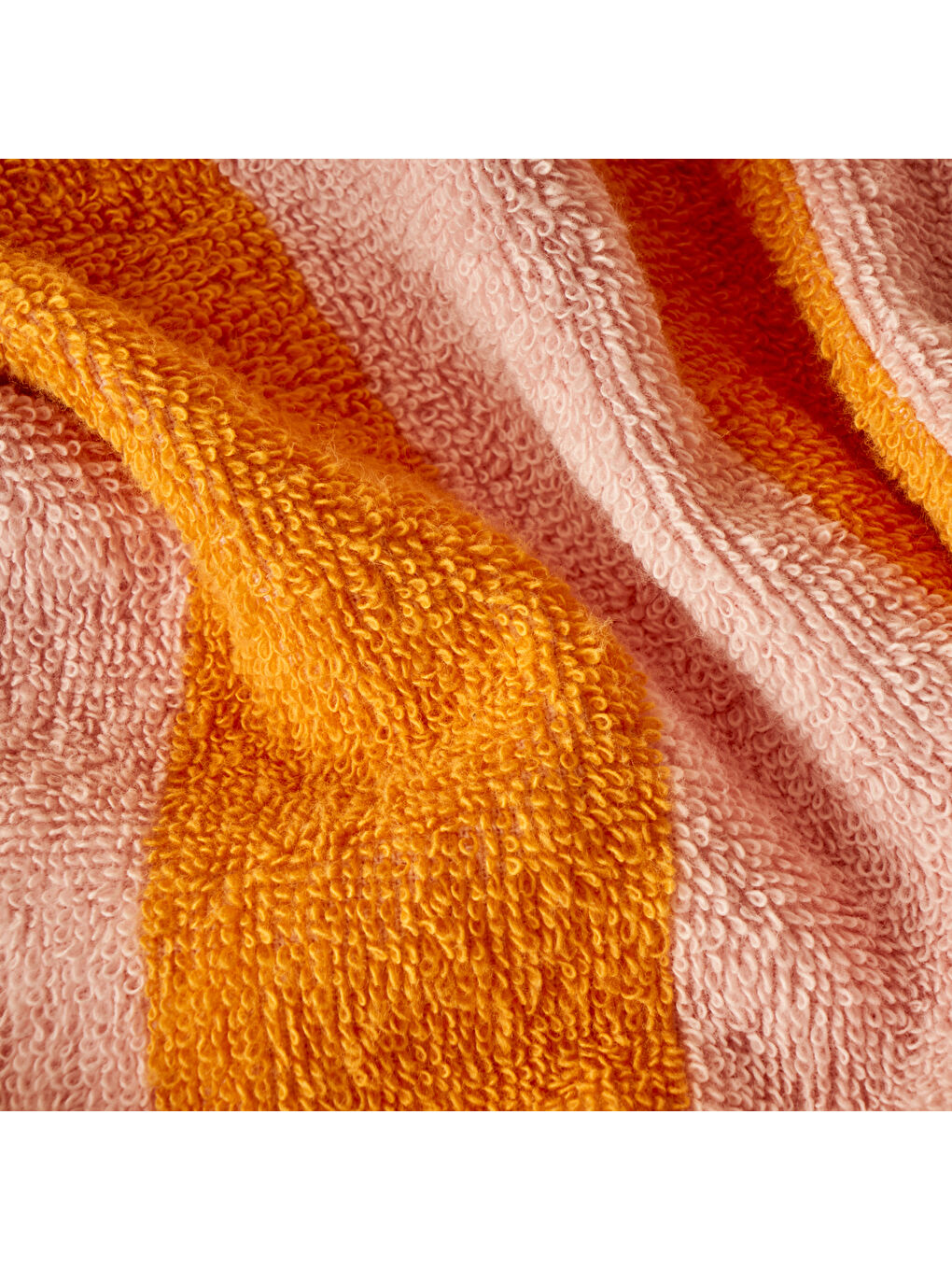 %100 Pamuk Line Yüz Havlusu Turuncu (50x70 cm)-2