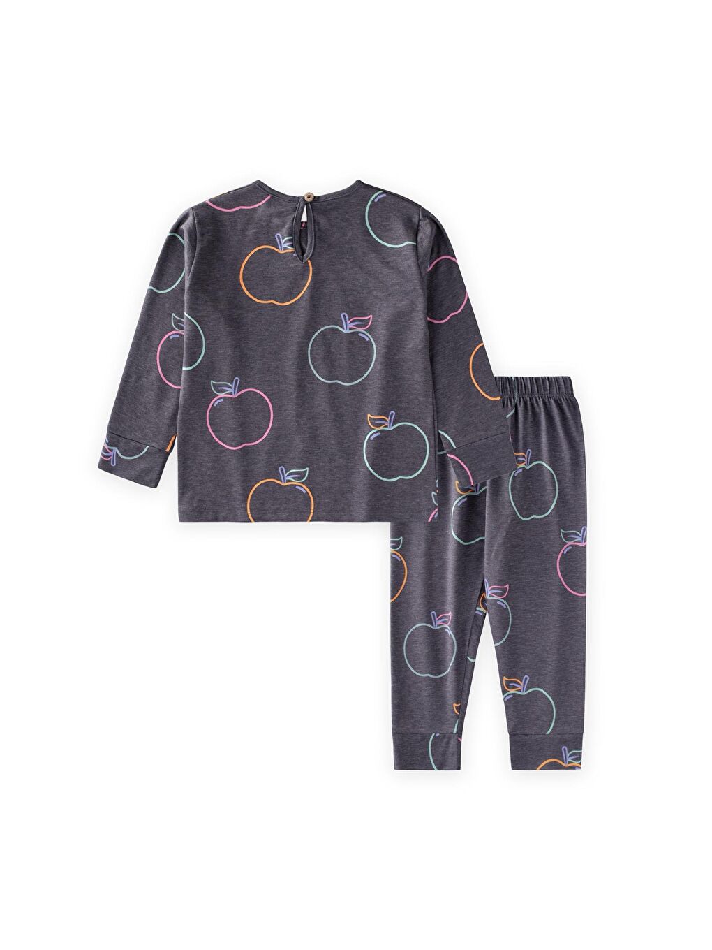 Pijama Takım 2-9 Yaş Gri Melanj-2