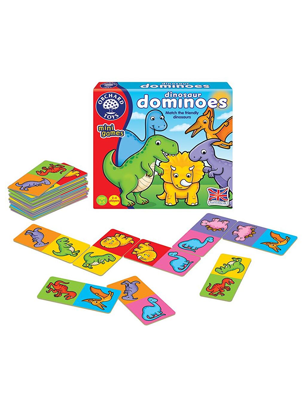 Orchard Karışık Dinosaur Dominoes (Sevimli Dinozorlar Mini Domino) - 1