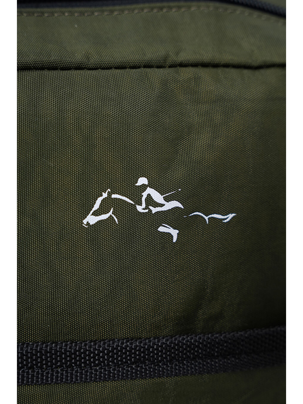 Haki Minimalist Tasarım Unisex Çok Gözlü Sırt Çantası-7