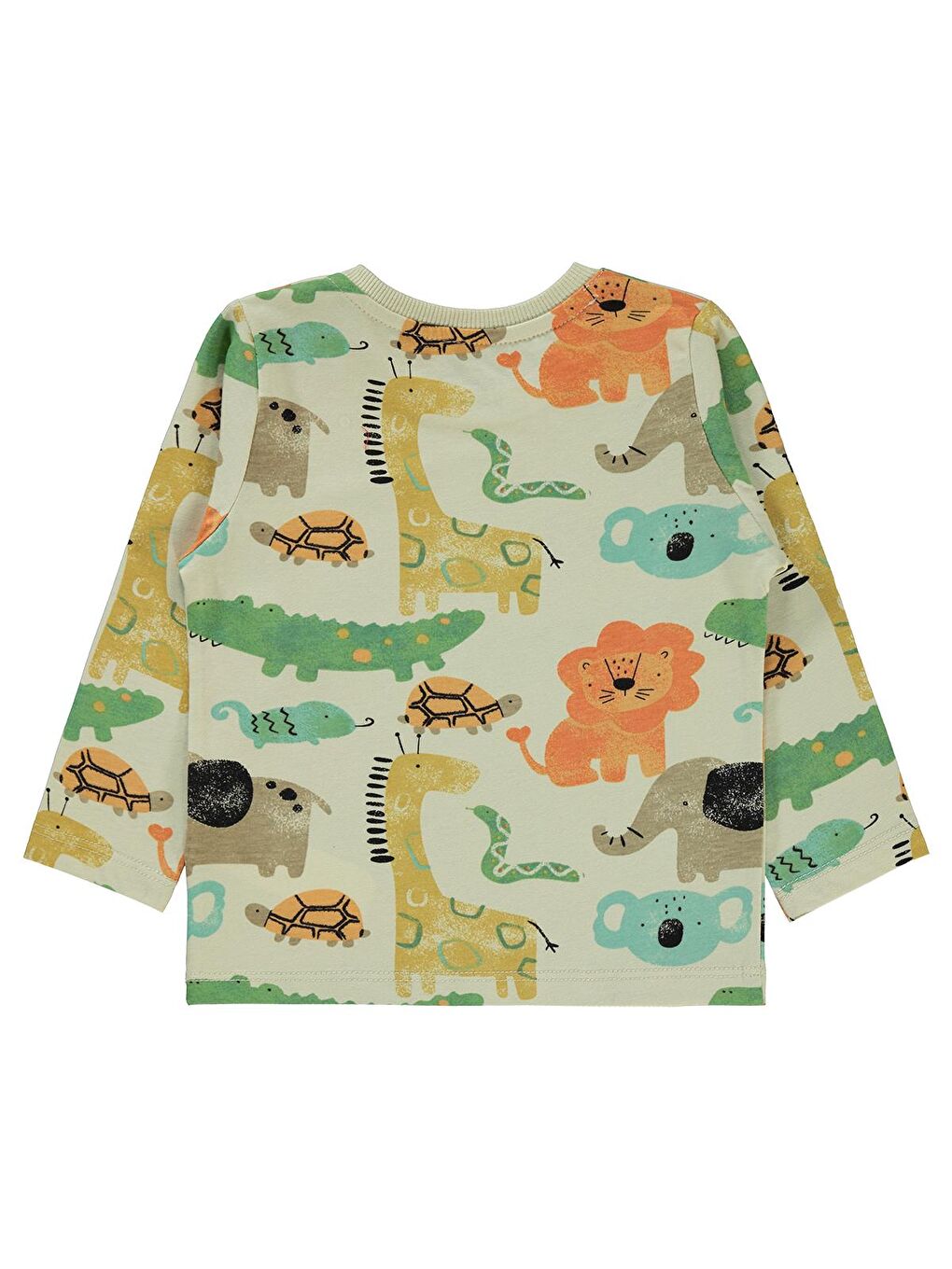 Bej Baby Erkek Bebek Sweatshirt 6-18 Ay Taş Rengi-1