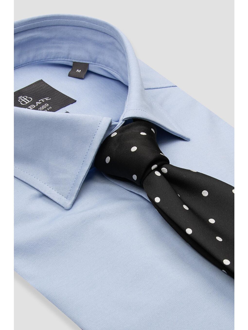 Floransa Jersey Pamuk Karışımlı Comfort Fit Mavi Klasik Yaka Erkek Düz Gömlek-6
