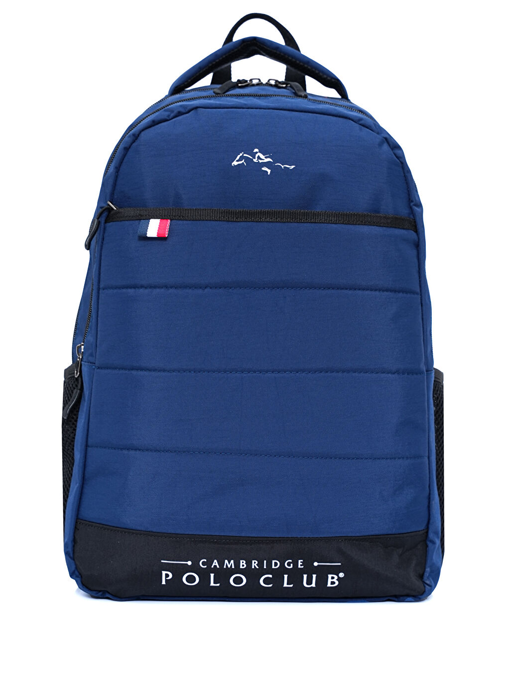 Lacivert Minimalist Tasarım Unisex Çok Gözlü Sırt Çantası-3