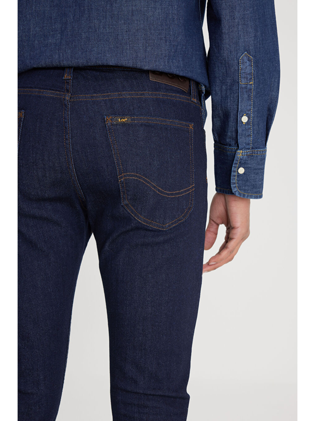 Lacivert Malone Skinny Fit Dar Kesim Normal Bel Koyu Mavi Esnek Jean Pantolon-3