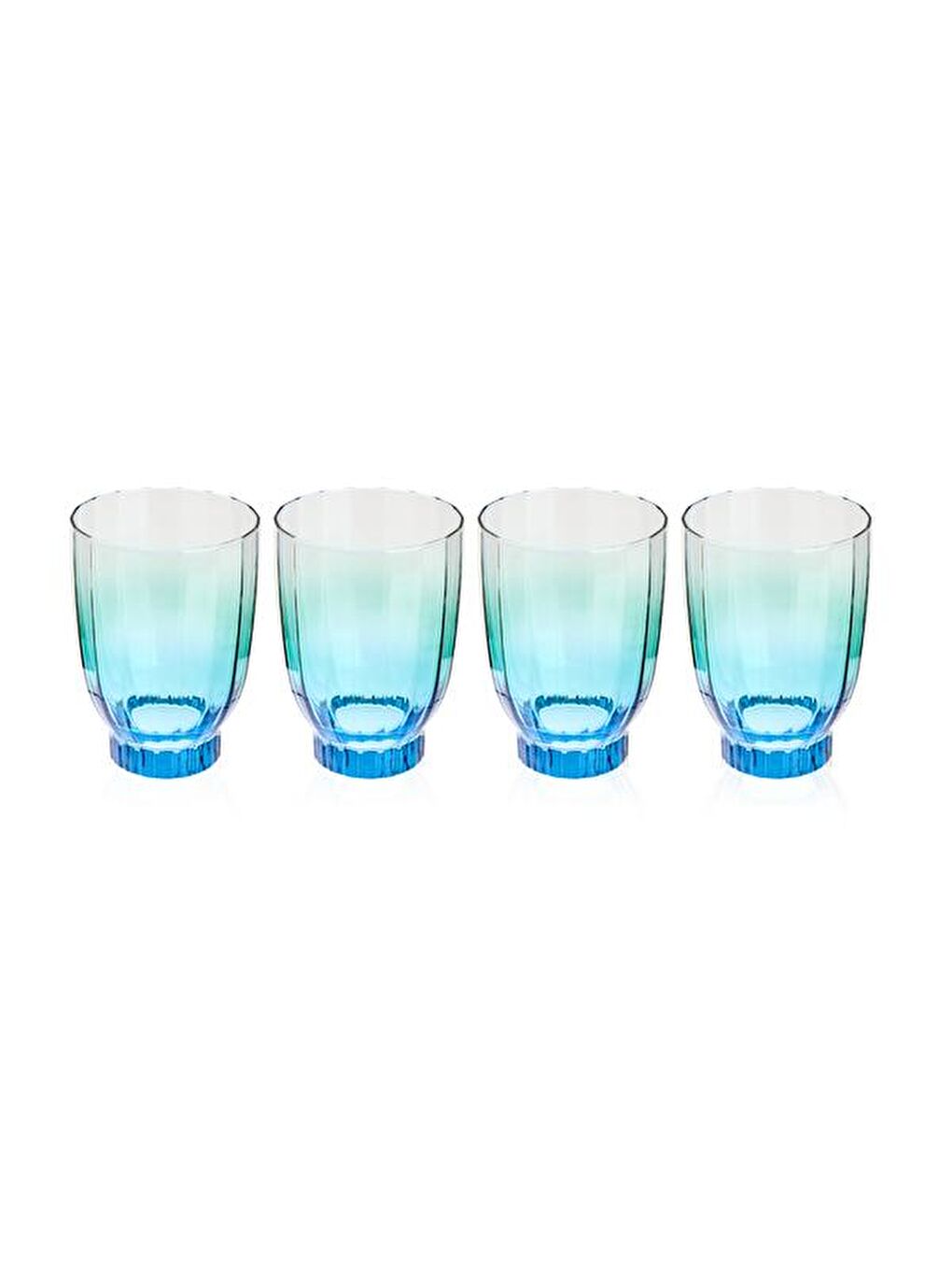 RAKLE Elite 4'lü Meşrubat Bardağı - Mavi - 320 ml - 3