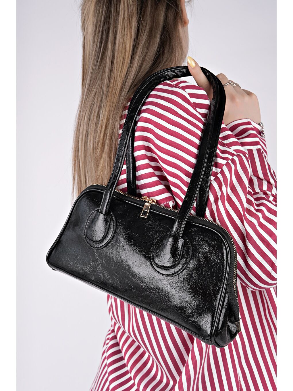 Siyah GRACEYLN Kadın El ve Omuz Çantası-1