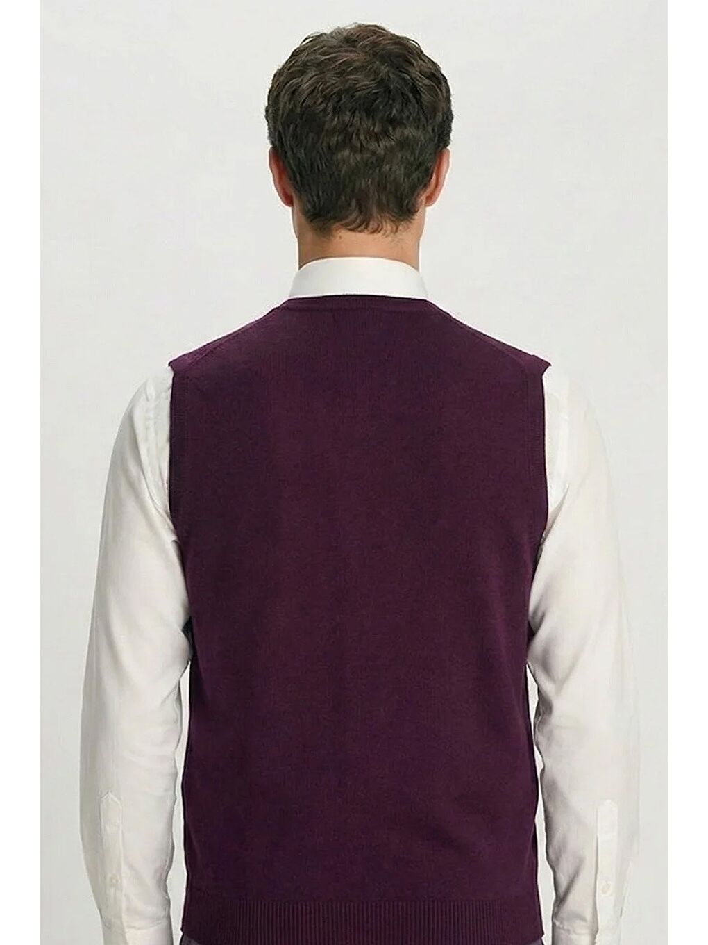 Giotelli Bordo Triko Yelekli 6 Drop Polyester Viskon Karışımlı Erkek Takım Elbise-3