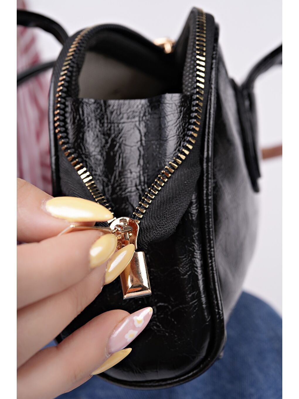 Siyah GRACEYLN Kadın El ve Omuz Çantası-5