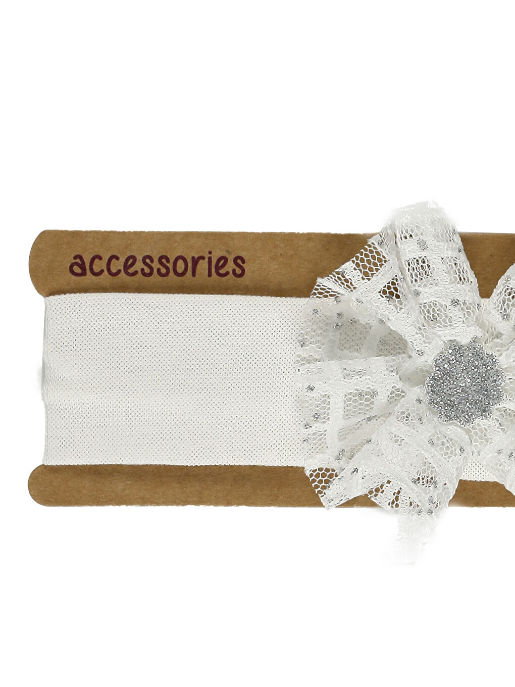 Beyaz Kız Çocuk Saç Bandı-1