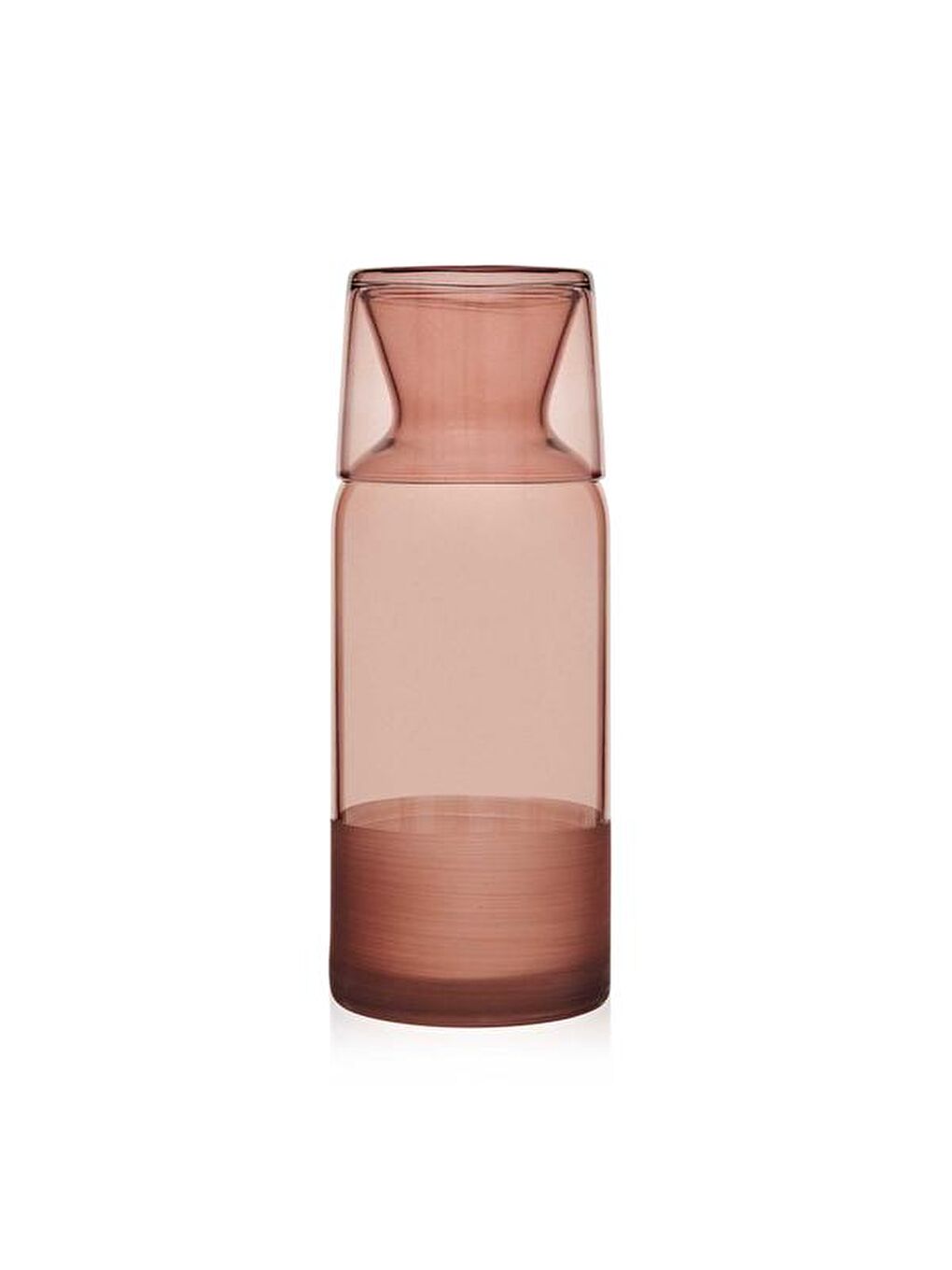 RAKLE Matte Bardaklı Sürahi - Kahverengi - 700 ml - 1