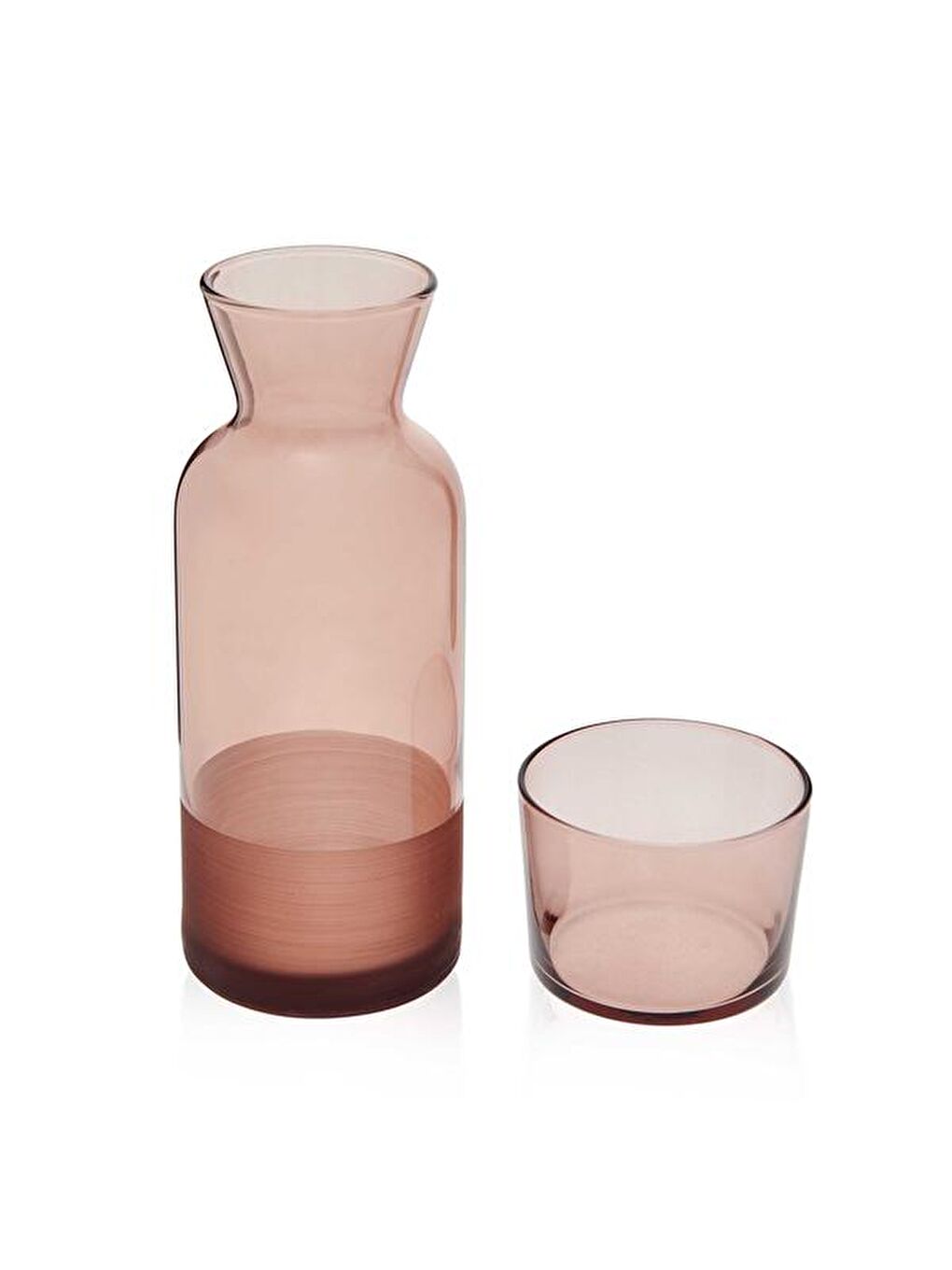 RAKLE Matte Bardaklı Sürahi - Kahverengi - 700 ml - 2