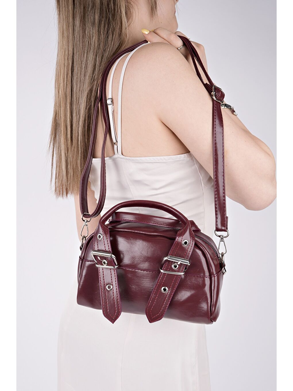 Bordo MONTANNA Kadın El ve Omuz Çantası