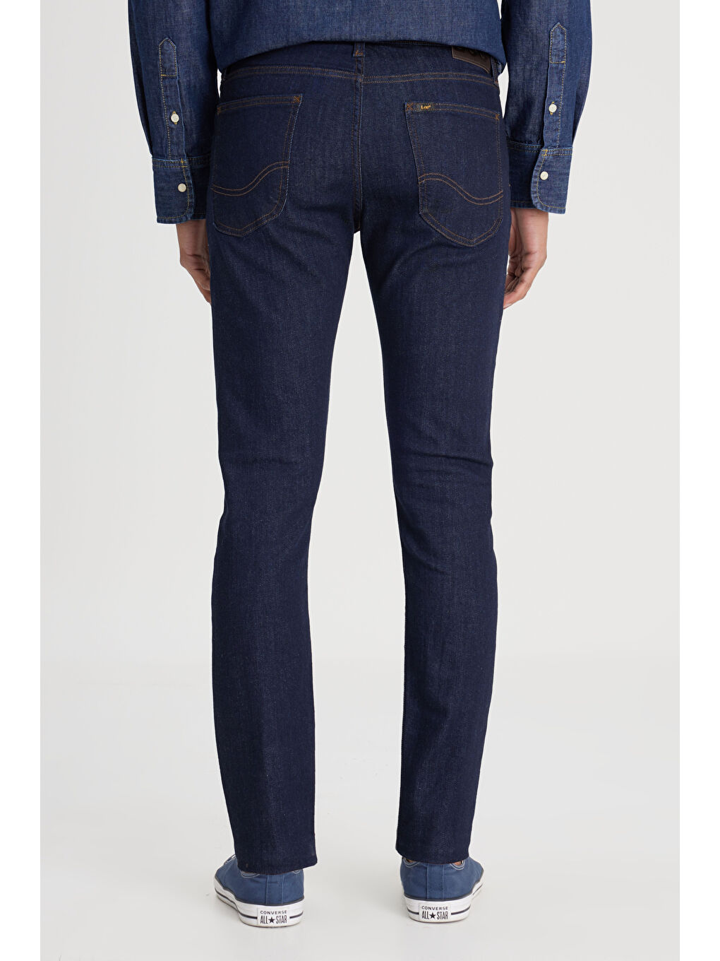 Lacivert Malone Skinny Fit Dar Kesim Normal Bel Koyu Mavi Esnek Jean Pantolon-5