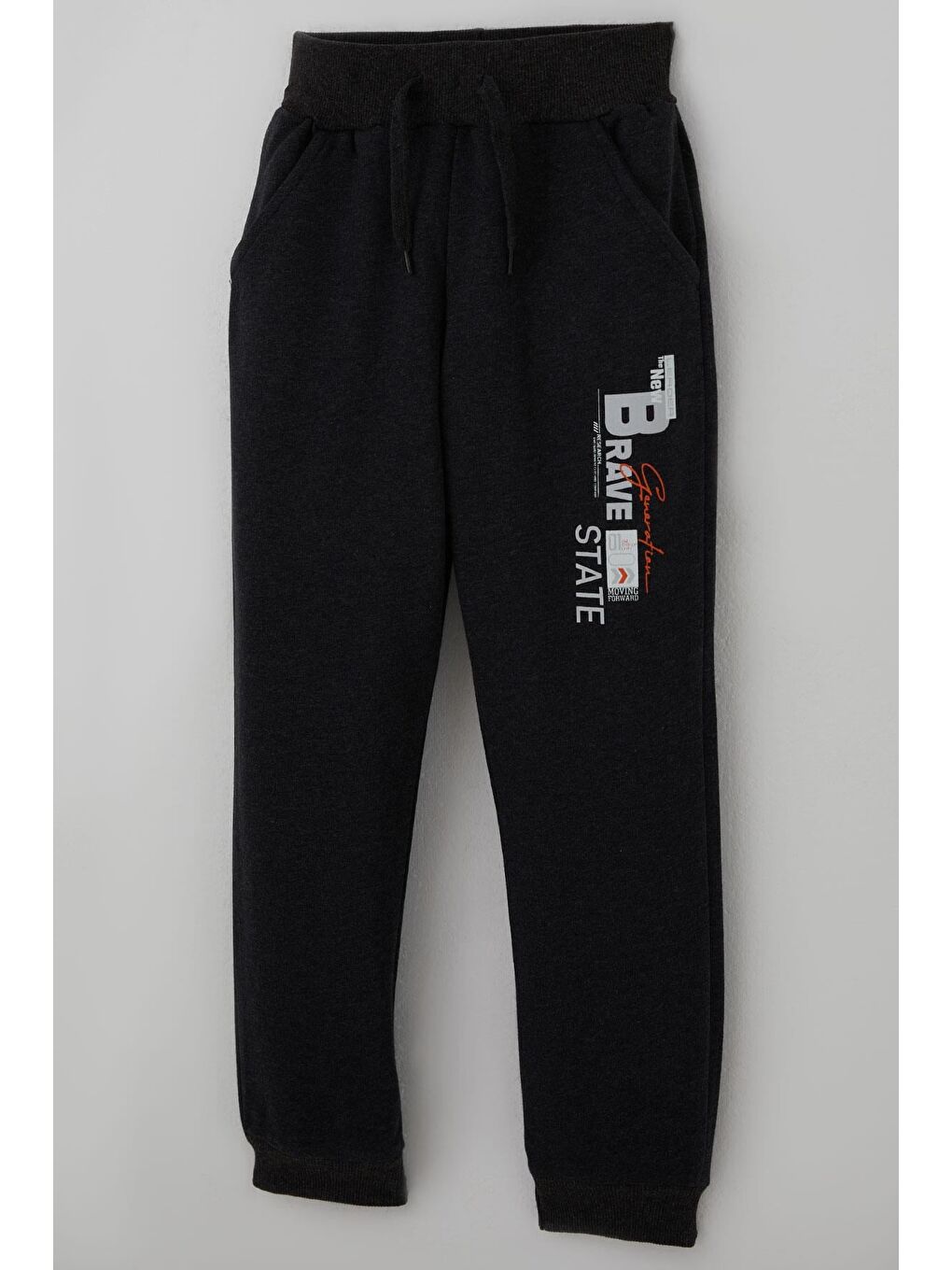 Erkek Çocuk Eşofman Takımı Kapüşonlu Fermuarlı Bağcık Aksesuarlı Beyaz (8-14 Yaş)-6