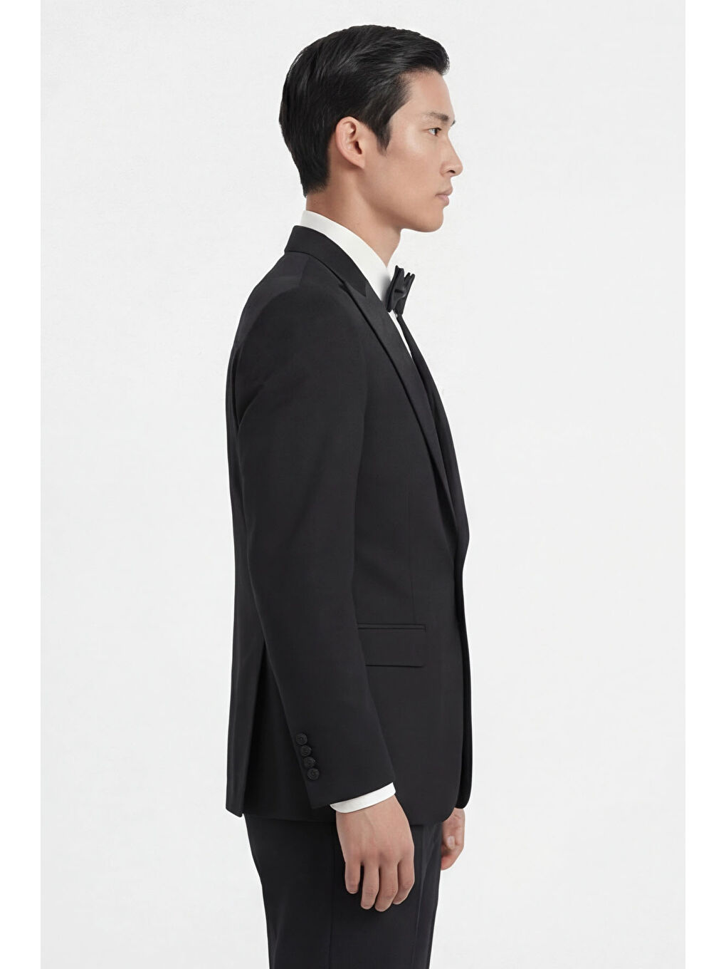 Siyah Wedding Vest Suit-2