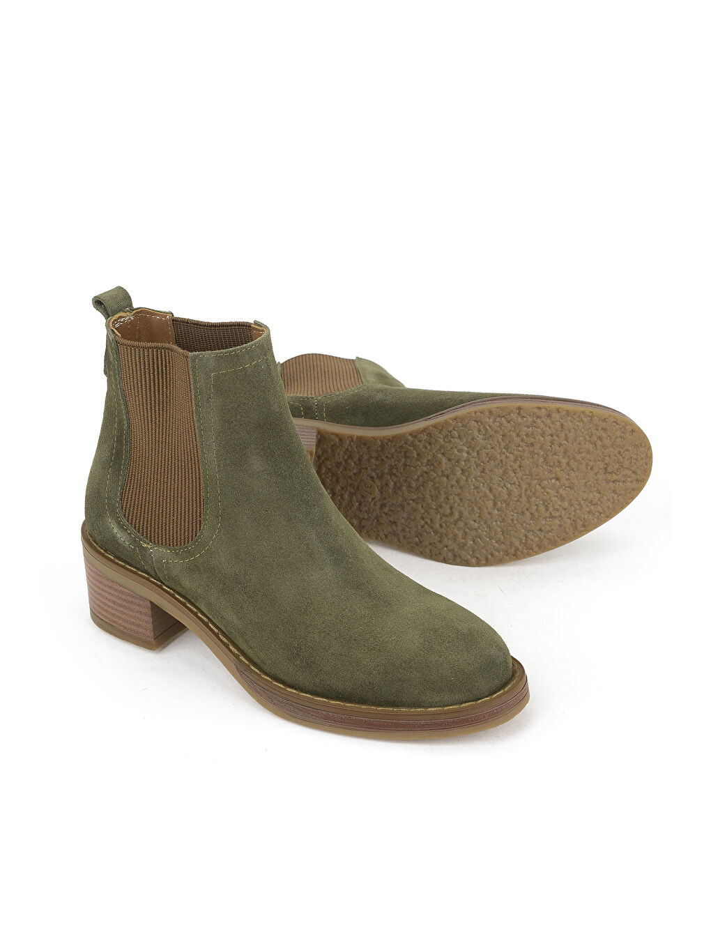 Kadın Hakiki Deri Bot 1531020Z2325 Haki-3