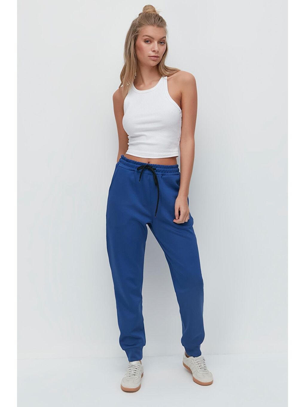 Mavi Manşet Paça Eşofman Altı 803 Sax-1