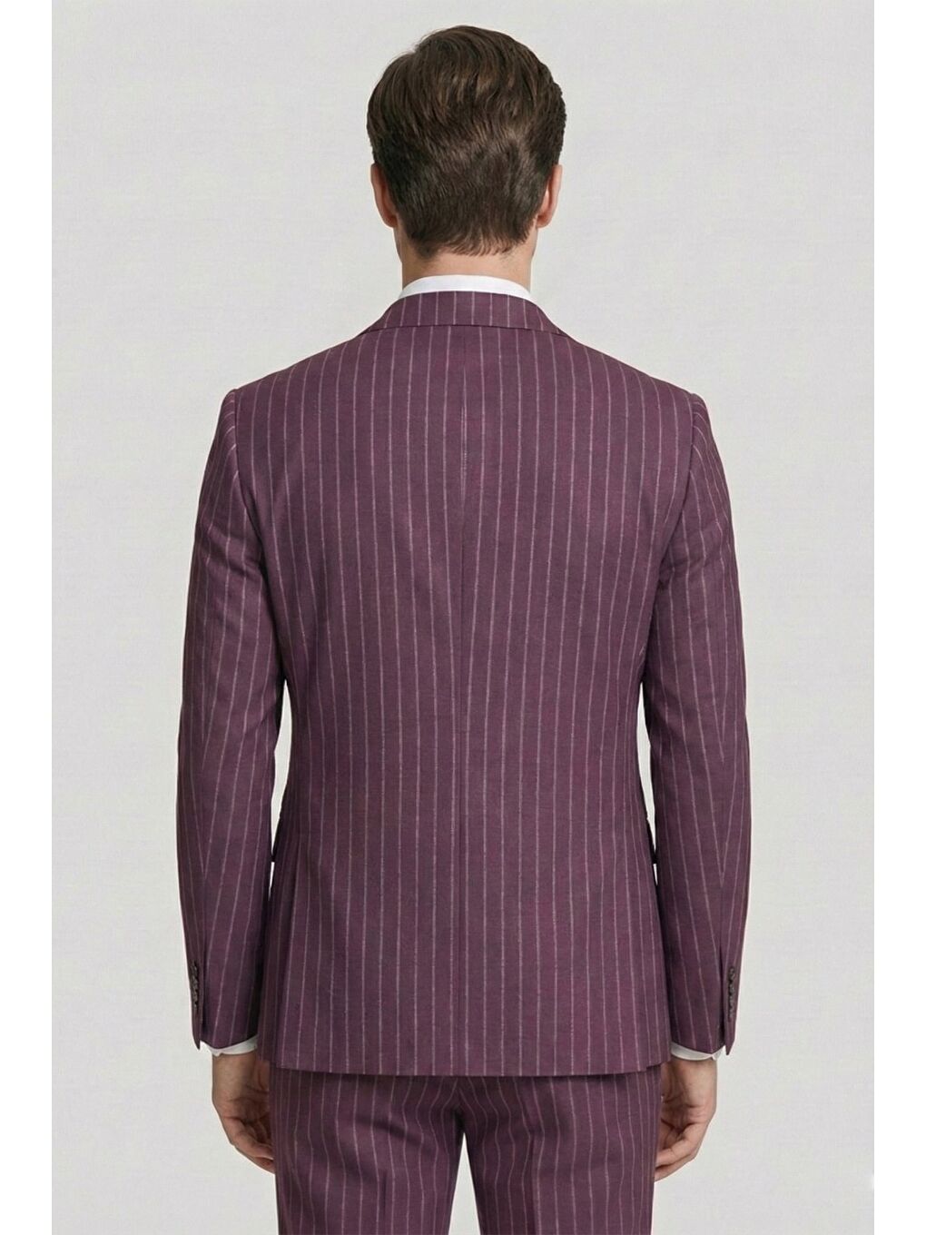 Giotelli Bordo Triko Yelekli 6 Drop Polyester Viskon Karışımlı Erkek Takım Elbise-3