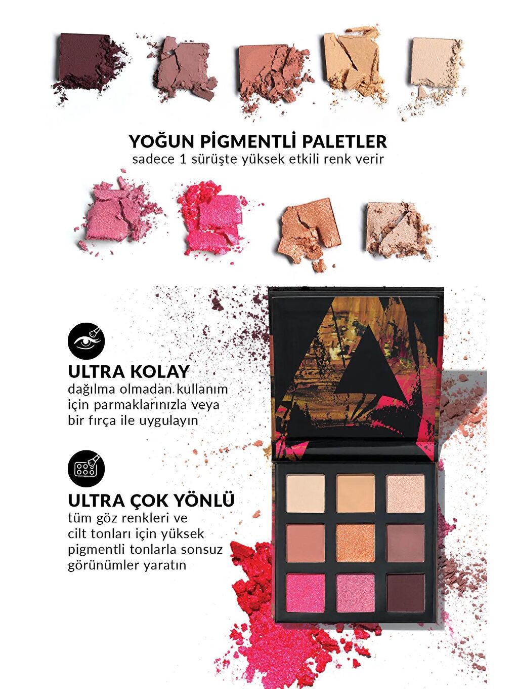 AVON Renksiz Ultra Göz Farı Paleti Roses - 2