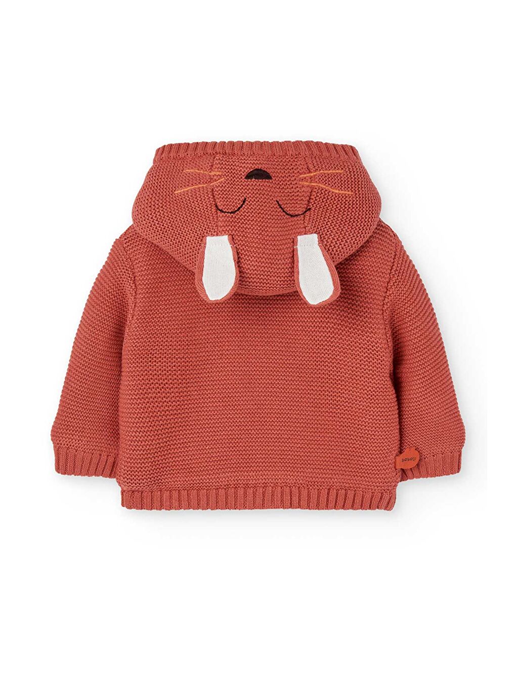 Pembe Kız Bebek Havuç Nakışlı Ceket-1