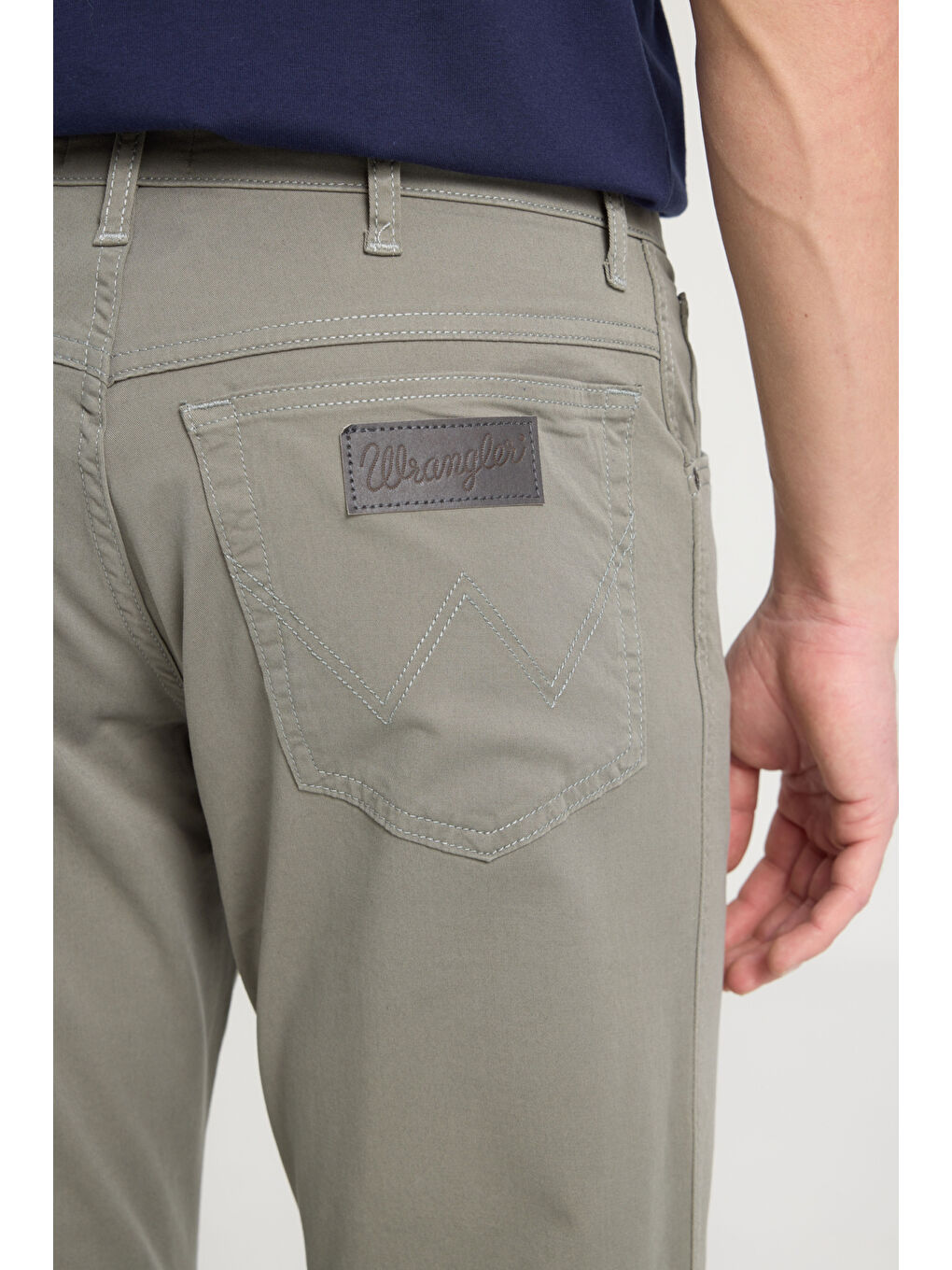 Yeşil Texas Straight Fit Esnek Casual Pantolon-2