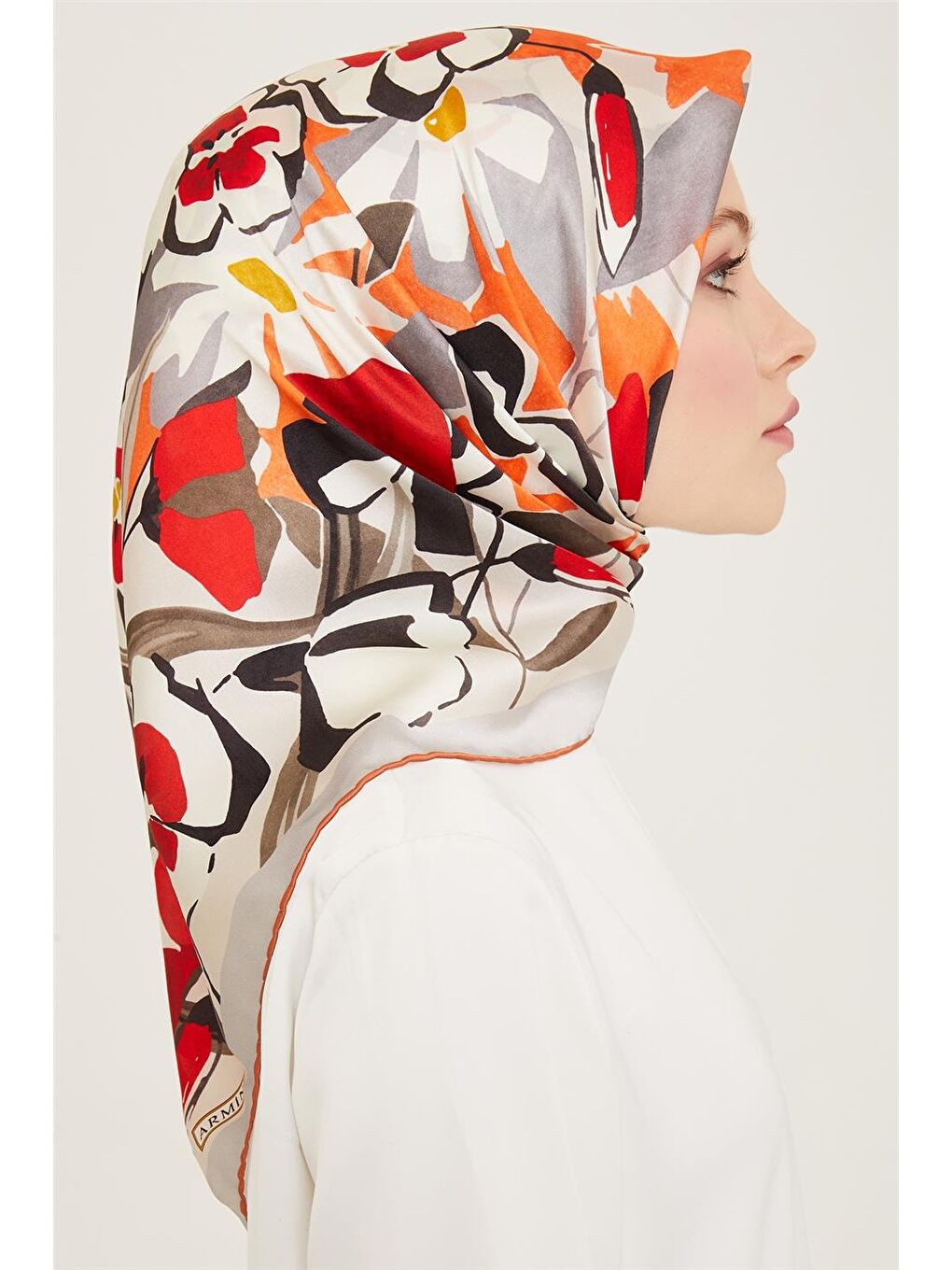 Karışık Klasik Desenli Sura İpek Eşarp 24Ya9154 5 03-1