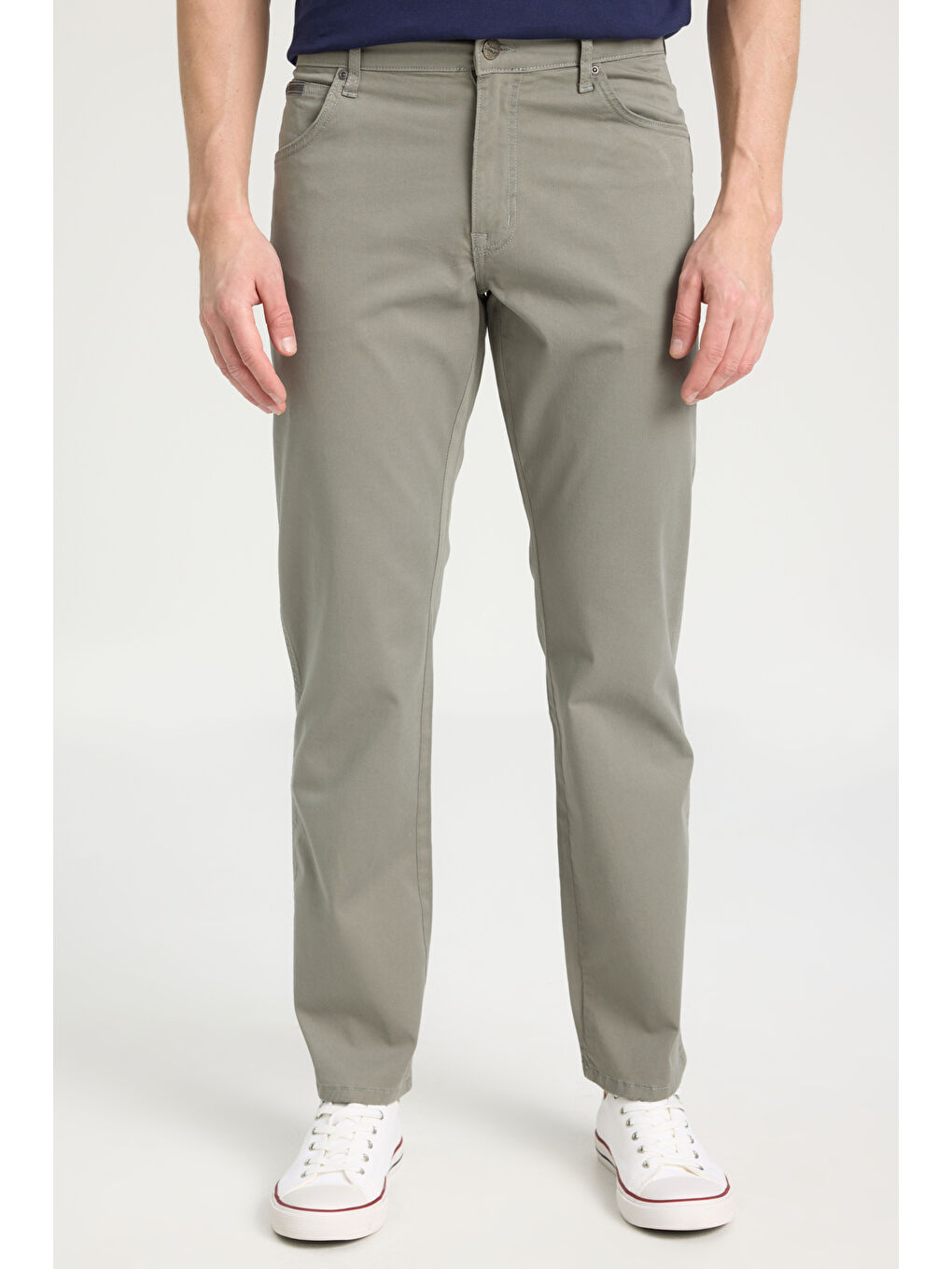 Yeşil Texas Straight Fit Esnek Casual Pantolon-3