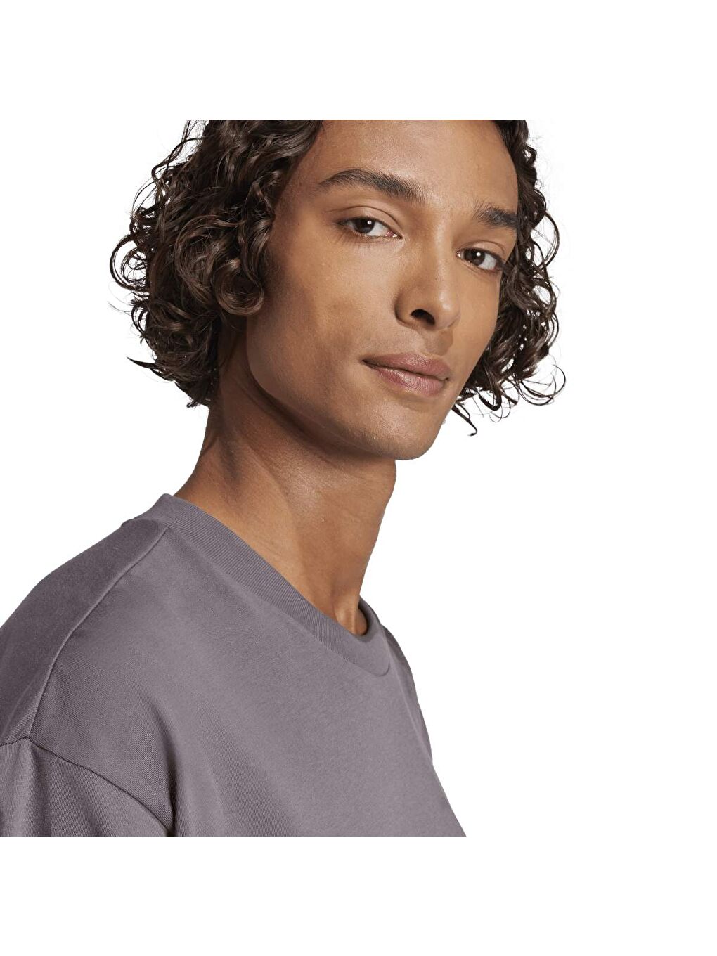 Big Logo Sj Erkek Gri Yuvarlak Yaka Tişört-4