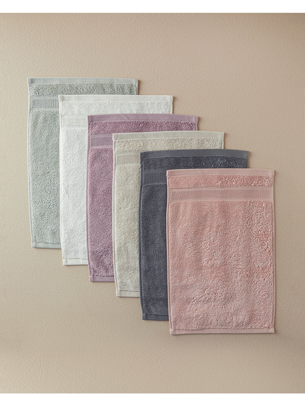 Poffy Soft-Premium Pamuklu El Havlusu 30x45 cm Ekru-3