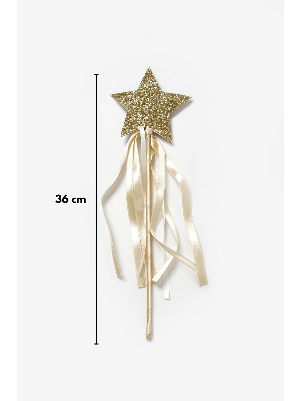 Sarı Altın  Yıldız Figürlü Püsküllü Parti Asası-2