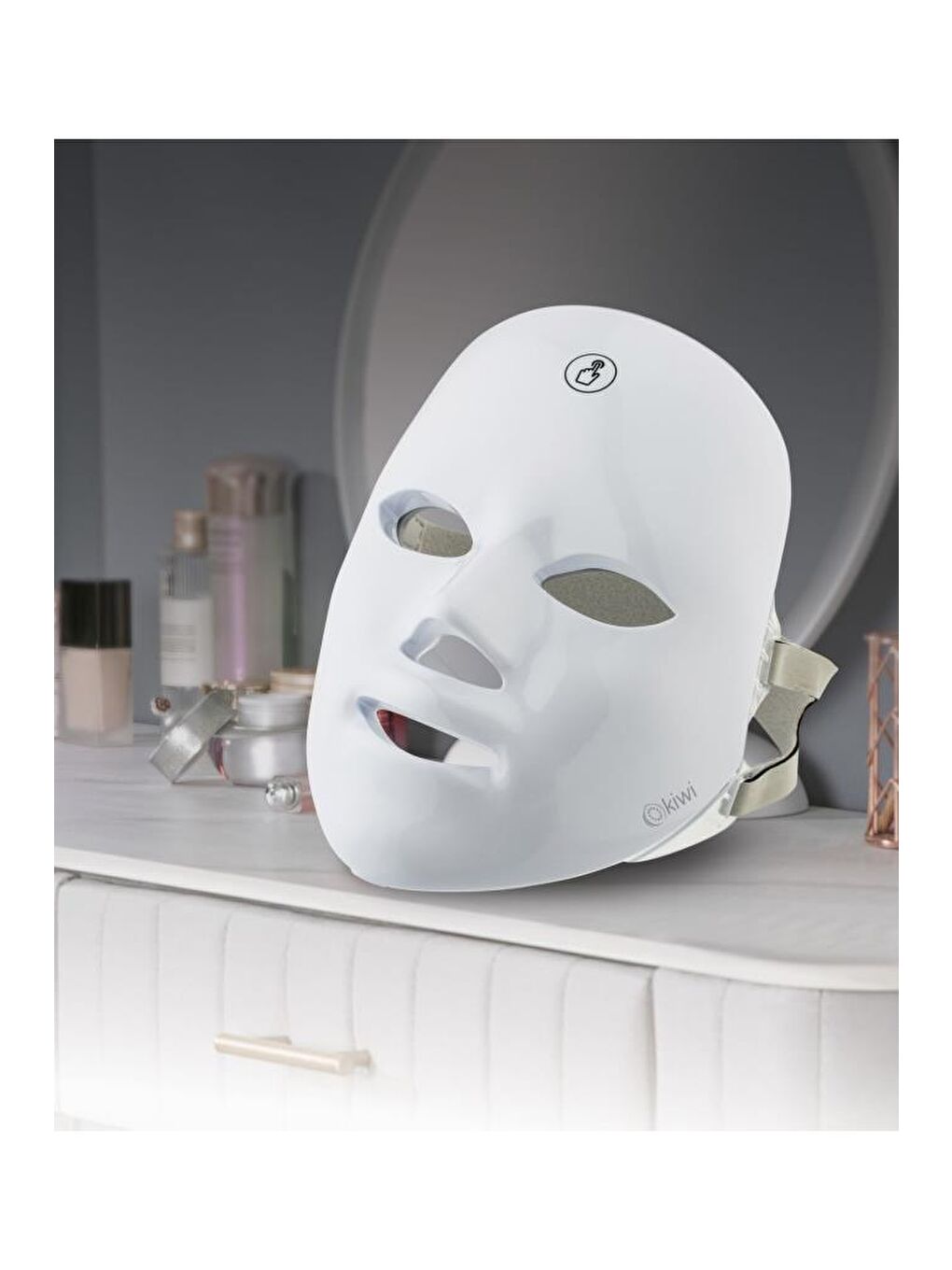 Kfm-8650 Şarjlı Kızılötesi Işıklı Sıkılaştırıcı ve Terapi Maskesi-1