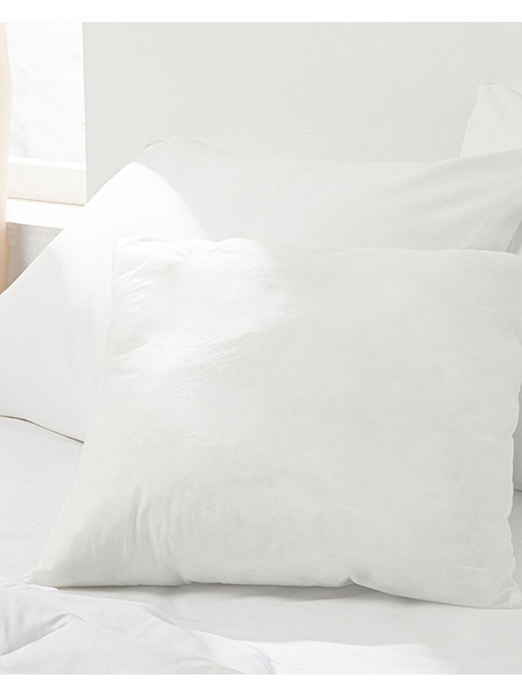 Silikonlu Kırlent Yastık Beyaz