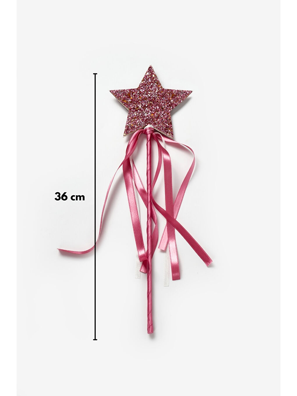 Pembe  Yıldız Figürlü Püsküllü Parti Asası-2