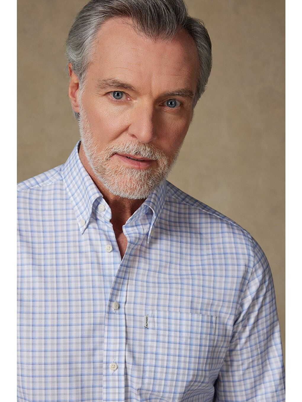 Aldo Poplin Pamuklu Comfort Fit Açık Mavi Düğmeli Yaka Erkek Kareli %100 Pamuk Gömlek-3